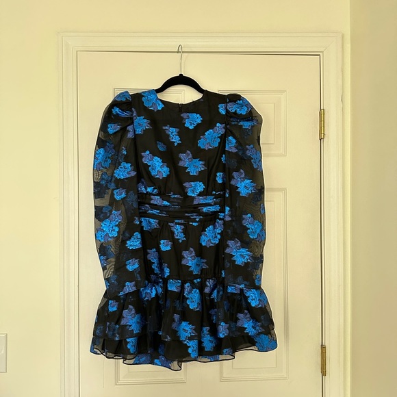 ZARA black and blue metallic mini dress | Size XS - Picture 8 of 10